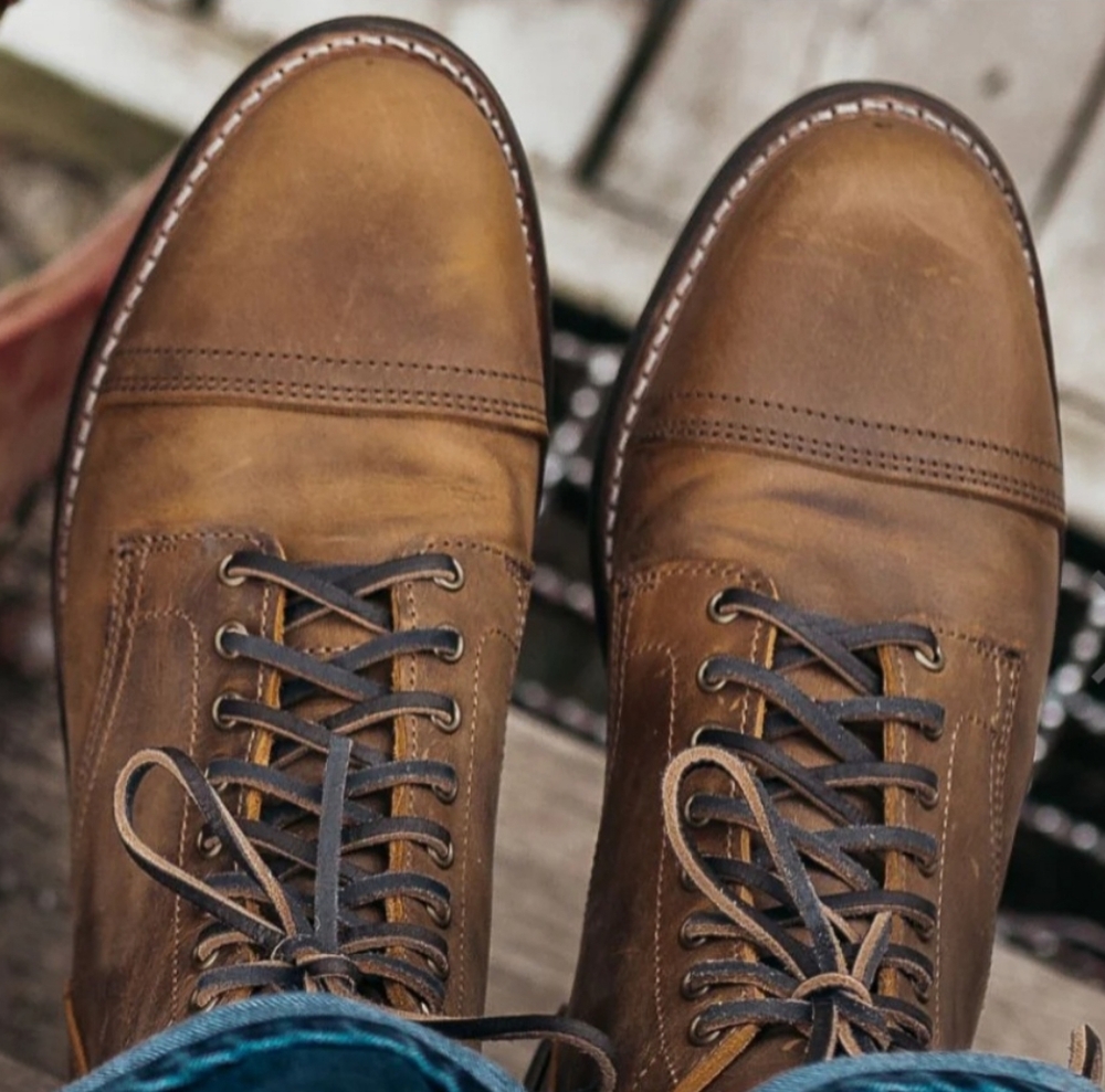 Thursday Boot -VANGUARD-Size 14 Mens D width - Burnt Copper Leather